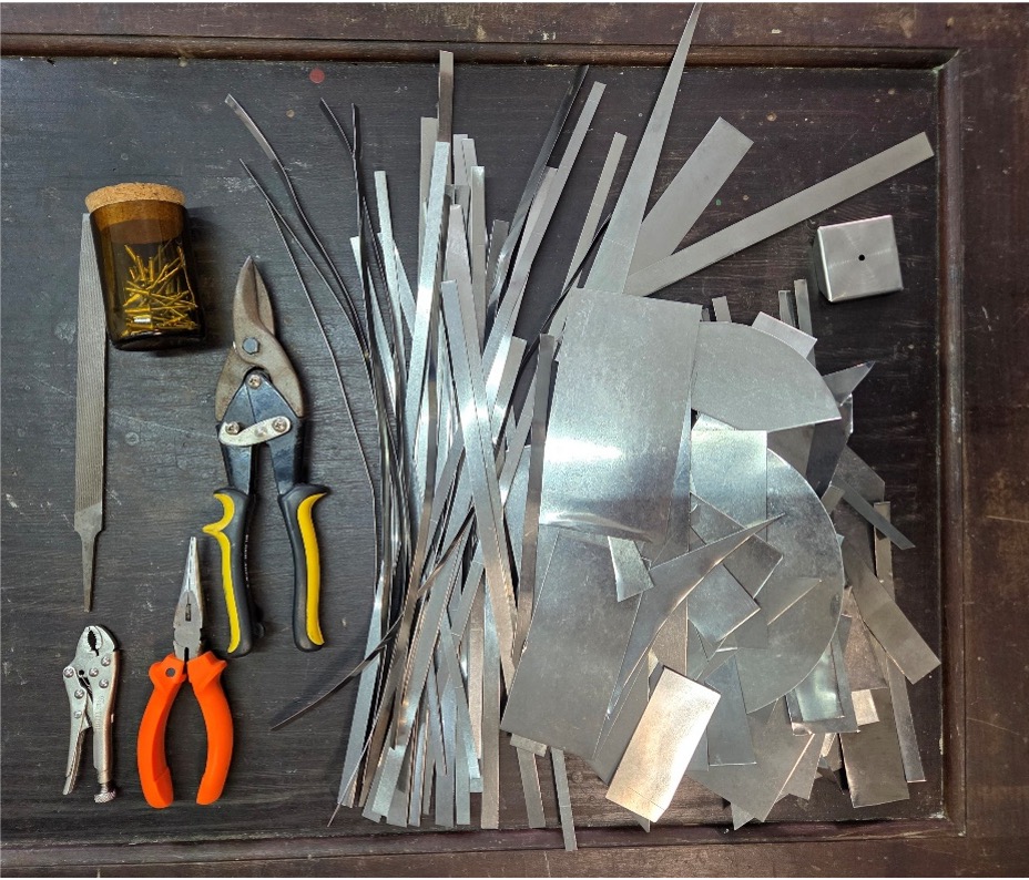 Materiais e ferramentas da oficina